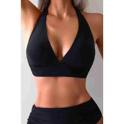 lal fashion Arkadan Bağlamalı Bikini Üstü (Çıkartılabilir Kaplı) Siyah