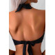 lal fashion Arkadan Bağlamalı Bikini Üstü (Çıkartılabilir Kaplı) Siyah