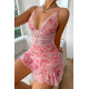 Lal Fashion Pembe Derin Dekolteli Gecelik 15564