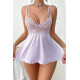 Lal Fashion Lila Askılı Mini Babydoll 15622 Lal Fashion Lila Askılı Mini Babydoll 15622