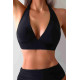lal fashion Arkadan Bağlamalı Bikini Üstü (Çıkartılabilir Kaplı) Siyah