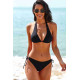 lal fashion Bağlamalı Bikini Takımı Siyah