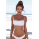 lal fashion Bikini Tek Üstü Beyaz