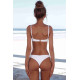 lal fashion Bikini Tek Üstü Beyaz