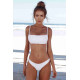 lal fashion Bikini Tek Üstü Beyaz