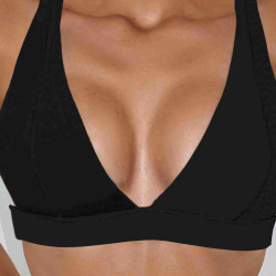 lal fashion Bikini Üstü Siyah