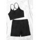 lal fashion Deniz Şortlu Sırtı Çapraz Tankini Bikini Takım Siyah lal fashion Deniz Şortlu Sırtı Çapraz Tankini Bikini Takım Siyah