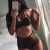 lal fashion Haki Yeşil Yüksek Bel Bikini Takım