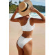 lal fashion Özel Fitilli Kumaş Bikini Altı Beyaz lal fashion Özel Fitilli Kumaş Bikini Altı Beyaz