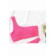 lal fashion Özel Fitilli Kumaş Bikini Üstü Pembe lal fashion Özel Fitilli Kumaş Bikini Üstü Pembe