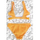 lal fashion Özel Kumaş Bikini Üstü Sarı