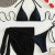 lal fashion Pareolu Bağlamalı 3'lü Bikini Takım Set (Çıkartılabilir Kaplı) Siyah