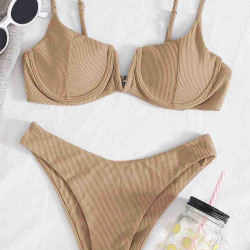 lal fashion Şık Bikini Altı Bej