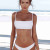 lal fashion Şık Bikini Takım Beyaz