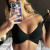 lal fashion Şık Bikini Üstü Siyah