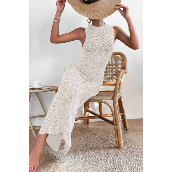 lal fashion Şık Örme Yırtmaçlı Pareo Plaj Elbisesi Kimono Krem lal fashion Şık Örme Yırtmaçlı Pareo Plaj Elbisesi Kimono Krem