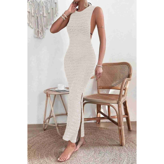 lal fashion Şık Örme Yırtmaçlı Pareo Plaj Elbisesi Kimono Krem lal fashion Şık Örme Yırtmaçlı Pareo Plaj Elbisesi Kimono Krem
