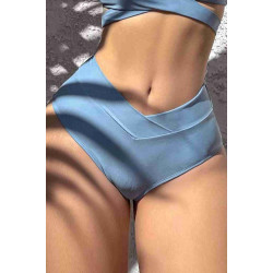 lal fashion V Kesim Bikini Altı Mavi