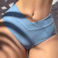 lal fashion V Kesim Bikini Altı Mavi