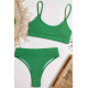 lal fashion Yüksek Bel Fitilli Kumaş Tankini Bikini Üstü Yeşil lal fashion Yüksek Bel Fitilli Kumaş Tankini Bikini Üstü Yeşil