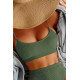 lal fashion Yüksek Bel Özel Kumaş Tankini Bikini Üstü Yeşil lal fashion Yüksek Bel Özel Kumaş Tankini Bikini Üstü Yeşil