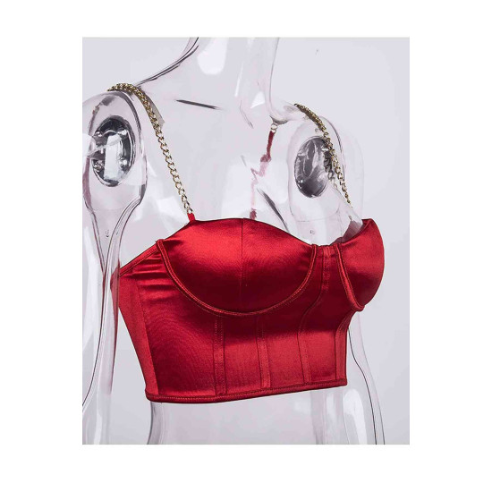 lal fashion Büstiyer Kırmızı