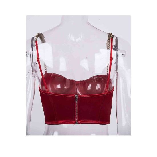 lal fashion Büstiyer Kırmızı