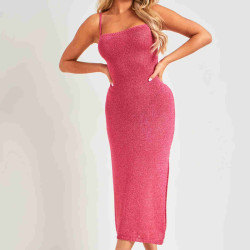 lal fashion Sırt Dekolteli Bağlamalı Vücuda Oturan Diz Altı Örme Elbise Pembe lal fashion Sırt Dekolteli Bağlamalı Vücuda Oturan Diz Altı Örme Elbise Pembe